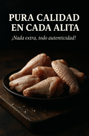 ALITAS NATURALES GIGANTES DE 35 A 75 GRAMOS CADA ALITA / 1KG ORIGEN BRASILEÑA