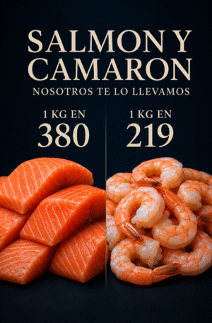 PRECIO ESPECIAL / SALMÓN Y CAMARÓN
