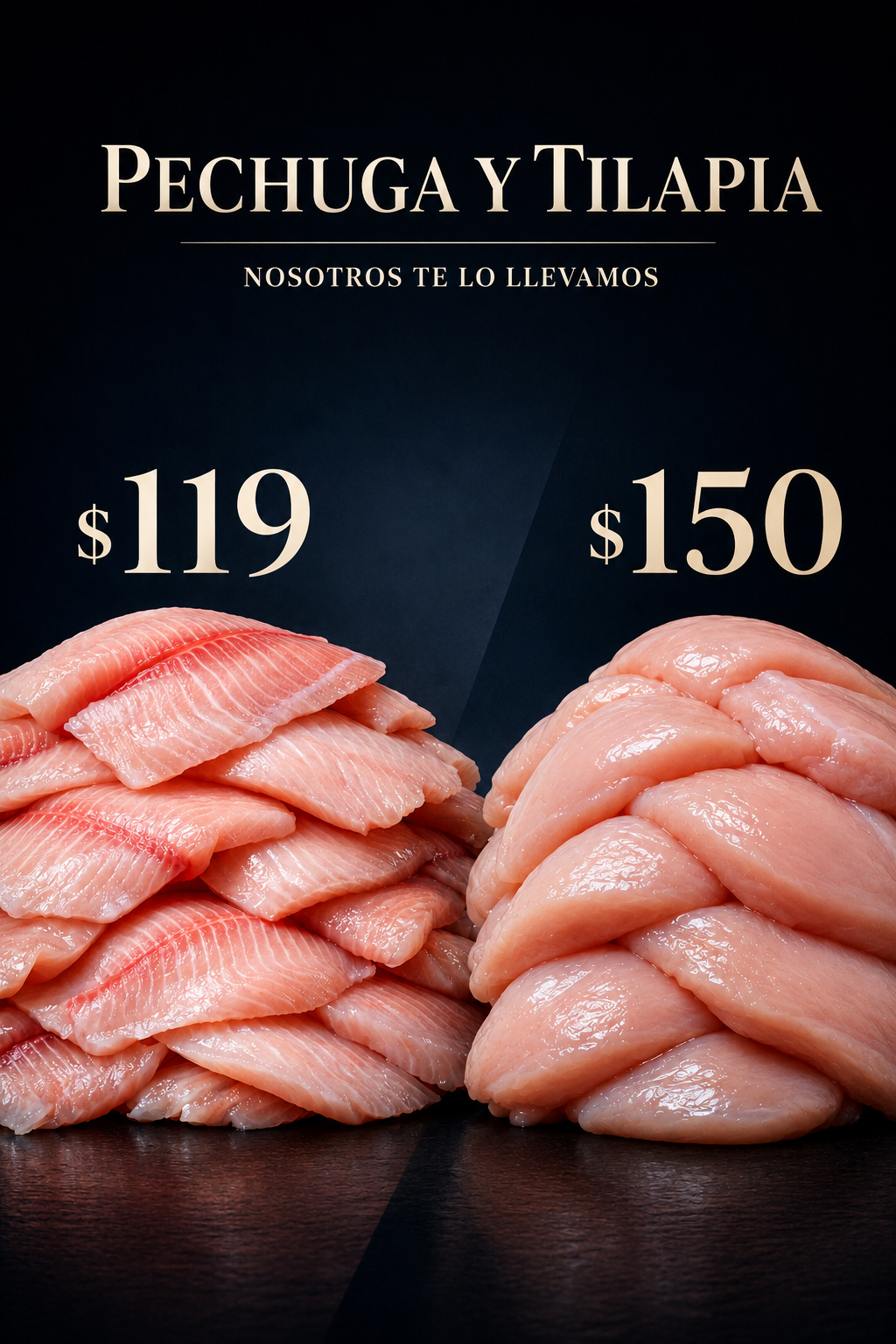 TILAPIA / PECHUGA DE POLLO. PRECIO ESPECIAL DE MAYO