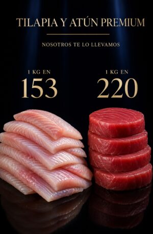 TILAPIA Y MEDALLON DE ATÚN